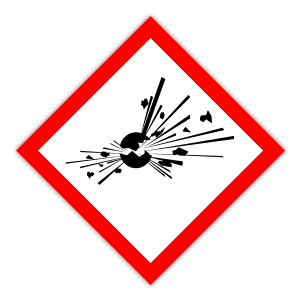 Aufkleber GHS01 Explosiv